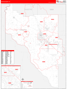 Canyon County, ID Digital Map Red Line Style