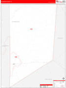Culberson County, TX Digital Map Red Line Style