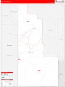 Hidalgo County, NM Digital Map Red Line Style