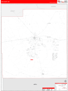 Luna County, NM Digital Map Red Line Style