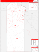 Malheur County, OR Digital Map Red Line Style