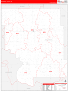 Mountrail County, ND Digital Map Red Line Style