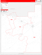 Otero County, CO Digital Map Red Line Style
