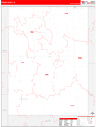 Perkins County, SD Digital Map Red Line Style