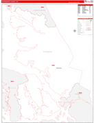 Petersburg Borough (County), AK Digital Map Red Line Style