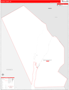 Skagway Borough (County), AK Digital Map Red Line Style