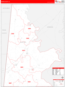 Sumter County, AL Digital Map Red Line Style