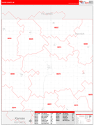 Thayer County, NE Digital Map Red Line Style