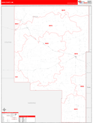 Union County, NM Digital Map Red Line Style