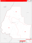 Washington County, ID Digital Map Red Line Style