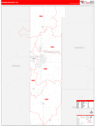 Washington County, OK Digital Map Red Line Style