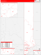 Washoe County, NV Digital Map Red Line Style