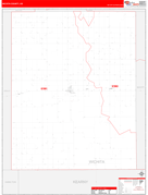 Wichita County, KS Digital Map Red Line Style