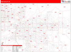 Winchester Metro Area Digital Map Red Line Style