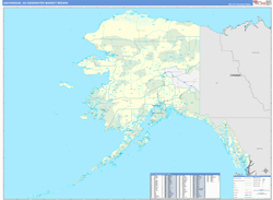 Anchorage, AK DMR Wall Map Basic Style