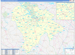 Augusta, GA DMR Wall Map Basic Style