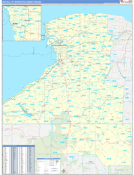 Buffalo, NY DMR Wall Map Basic Style