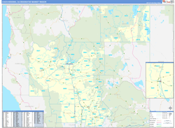 Chico-Redding, CA DMR Wall Map Basic Style