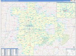 Columbus, OH DMR Wall Map Basic Style