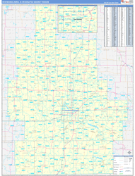 Des Moines-Ames, IA DMR Wall Map Basic Style