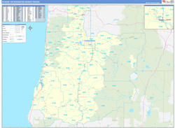 Eugene, OR DMR Wall Map Basic Style