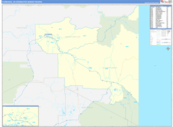 Fairbanks, AK DMR Wall Map Basic Style