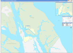 Juneau, AK DMR Wall Map Basic Style