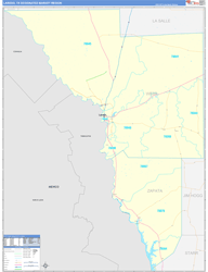 Laredo, TX DMR Wall Map Basic Style