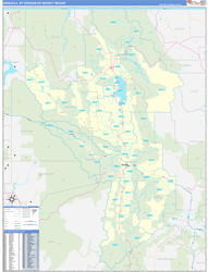 Missoula, MT DMR Wall Map Basic Style