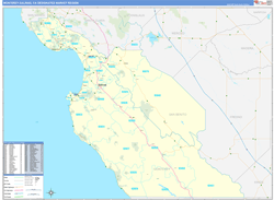 Monterey-Salinas, CA DMR Wall Map Basic Style