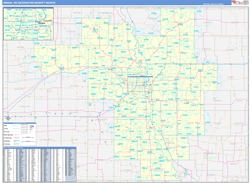 Omaha, NE DMR Wall Map Basic Style