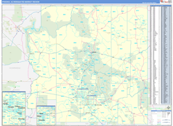 Phoenix, AZ DMR Wall Map Basic Style