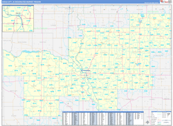 Sioux City, IA DMR Wall Map Basic Style