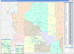 Phoenix, AZ DMR Wall Map Color Cast Style