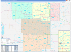 Rockford, IL DMR Wall Map Color Cast Style