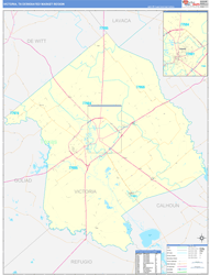 Victoria, TX DMR Wall Map Color Cast Style