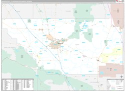 Bakersfield, CA DMR Wall Map Premium Style