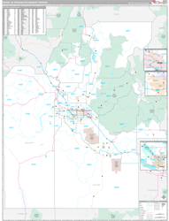 Boise, ID DMR Wall Map Premium Style