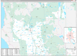 Chico-Redding, CA DMR Wall Map Premium Style