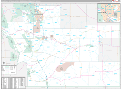 Colorado Springs-Pueblo, CO DMR Wall Map Premium Style