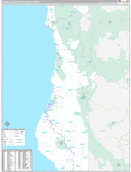 Eureka, CA DMR Wall Map Premium Style