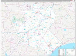 Florence-Myrtle Beach, SC DMR Wall Map Premium Style