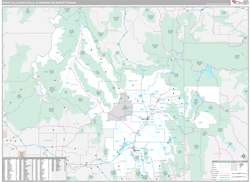Idaho Falls-Pocatello, ID DMR Wall Map Premium Style
