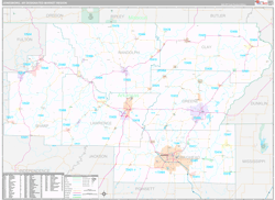 Jonesboro, AR DMR Wall Map Premium Style