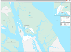 Juneau, AK DMR Wall Map Premium Style