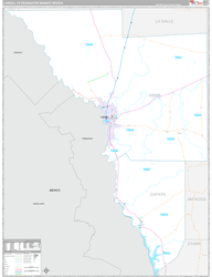 Laredo, TX DMR Wall Map Premium Style