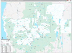 Medford-Klamath Falls, OR DMR Wall Map Premium Style