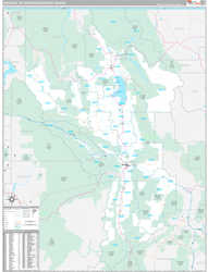 Missoula, MT DMR Wall Map Premium Style
