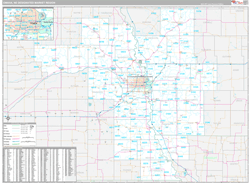 Omaha, NE DMR Wall Map Premium Style