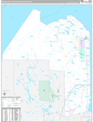 Presque Isle, ME DMR Wall Map Premium Style
